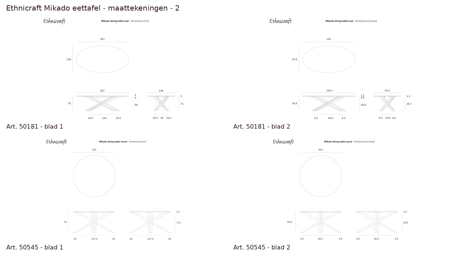 Beschikbare maattekeningen - blad 2